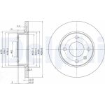 Delphi BG2910C Bremsscheibe Delphi BG2910C Bremsscheibe