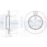 Delphi BG2519 Bremsscheibe Delphi BG2519 Bremsscheibe