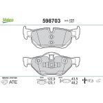Valeo 598703 Bremsbelagsatz, Scheibenbremse