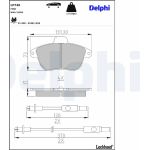 Delphi LP740 Bremsbelagsatz, Scheibenbremse Delphi LP740 Bremsbelagsatz, Scheibenbremse