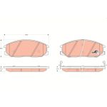 Bremsbelagsatz, Scheibenbremse GDB3297 Bremsbelagsatz, Scheibenbremse GDB3297