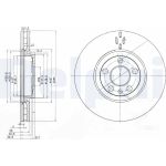 Delphi BG3740C Bremsscheibe