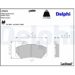 Delphi LP643 Bremsbelagsatz, Scheibenbremse Delphi LP643 Bremsbelagsatz, Scheibenbremse