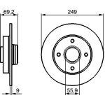 Bremsscheibe 0 986 479 255 Bremsscheibe 0 986 479 255