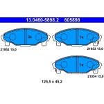 ATE 13.0460-5898.2 Bremsbelagsatz, Scheibenbremse ATE 13.0460-5898.2 Bremsbelagsatz, Scheibenbremse