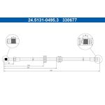 ATE 24.5131-0495.3 Bremsschlauch ATE 24.5131-0495.3 Bremsschlauch