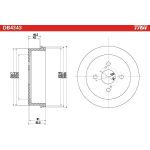 TRW DB4343 Bremstrommel