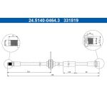 Bremsschlauch 24.5140-0464.3 Bremsschlauch 24.5140-0464.3