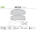 Valeo 601314 Bremsbelagsatz, Scheibenbremse