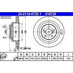 Bremsscheibe 24.0118-0725.1