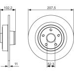Bremsscheibe 0 986 479 724 Bremsscheibe 0 986 479 724