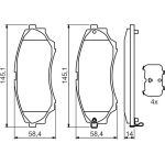 BOSCH 0 986 494 323 Bremsbelagsatz, Scheibenbremse BOSCH 0 986 494 323 Bremsbelagsatz, Scheibenbremse
