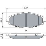 Bremsbelagsatz, Scheibenbremse 0 986 424 512 Bremsbelagsatz, Scheibenbremse 0 986 424 512