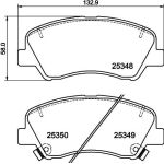 Bremsbelagsatz, Scheibenbremse 8DB 355 020-231 Bremsbelagsatz, Scheibenbremse 8DB 355 020-231