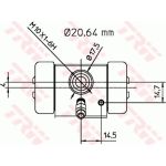 TRW BWF113 Radbremszylinder TRW BWF113 Radbremszylinder