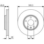 Bremsscheibe 0 986 479 R93 Bremsscheibe 0 986 479 R93