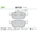 Valeo 601124 Bremsbelagsatz, Scheibenbremse