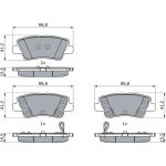 BOSCH 0 986 424 959 Bremsbelagsatz, Scheibenbremse BOSCH 0 986 424 959 Bremsbelagsatz, Scheibenbremse
