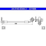 Bremsschlauch 24.5143-0344.3 Bremsschlauch 24.5143-0344.3