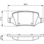 BOSCH 0 986 494 569 Bremsbelagsatz, Scheibenbremse BOSCH 0 986 494 569 Bremsbelagsatz, Scheibenbremse
