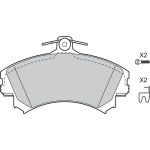 Valeo 598493 Bremsbelagsatz, Scheibenbremse