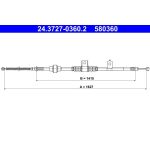 ATE 24.3727-0360.2 Seilzug, Feststellbremse ATE 24.3727-0360.2 Seilzug, Feststellbremse