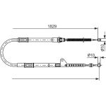 BOSCH 1 987 477 545 Seilzug, Feststellbremse