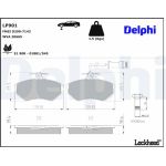Delphi LP901 Bremsbelagsatz, Scheibenbremse