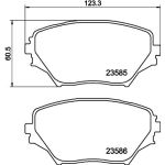 Bremsbelagsatz, Scheibenbremse 8DB 355 009-741 Bremsbelagsatz, Scheibenbremse 8DB 355 009-741