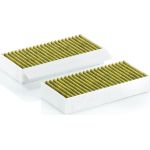 MANN-FILTER FP 26 028-2 Innenraumfilter FreciousPlus Aktivkohlefilter mit Polyphenol, antibakteriell, Feinstaubfilter (PM 2.5)