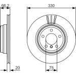BOSCH 0 986 479 622 Bremsscheibe