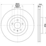 Bremsscheibe 8DD 355 128-731 Bremsscheibe 8DD 355 128-731