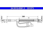 ATE 24.5312-0361.3 Bremsschlauch ATE 24.5312-0361.3 Bremsschlauch