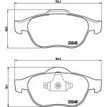 Brembo P 68 032 Bremsbelagsatz, Scheibenbremse PRIME LINE Brembo P 68 032 Bremsbelagsatz, Scheibenbremse PRIME LINE