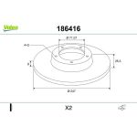 Bremsscheibe 186416 Bremsscheibe 186416