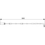 BOSCH 1 987 473 045 Warnkontakt, Bremsbelagverschleiß BOSCH 1 987 473 045 Warnkontakt, Bremsbelagverschleiß