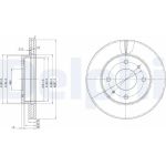 Delphi BG2657 Bremsscheibe Delphi BG2657 Bremsscheibe