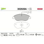 Bremsbelagsatz, Scheibenbremse 302026A