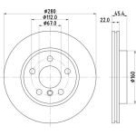 Bremsscheibe 8DD 355 123-481