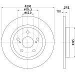 Bremsscheibe 8DD 355 116-121