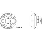 Kupplung, Kühlerlüfter CFC 37 000P Kupplung, Kühlerlüfter CFC 37 000P