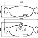 Bremsbelagsatz, Scheibenbremse 8DB 355 007-531 Bremsbelagsatz, Scheibenbremse 8DB 355 007-531