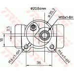TRW BWF298 Radbremszylinder TRW BWF298 Radbremszylinder
