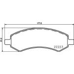 Bremsbelagsatz, Scheibenbremse 8DB 355 023-331 Bremsbelagsatz, Scheibenbremse 8DB 355 023-331