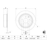 BOSCH 0 986 479 C60 Bremsscheibe