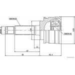 Herth+Buss Jakoparts J2828002 Gelenksatz, Antriebswelle