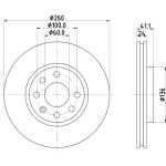Bremsscheibe 8DD 355 108-271