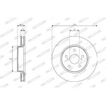 Ferodo DDF2852C Bremsscheibe PREMIER Ferodo DDF2852C Bremsscheibe PREMIER