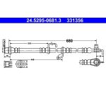 ATE 24.5295-0681.3 Bremsschlauch ATE 24.5295-0681.3 Bremsschlauch