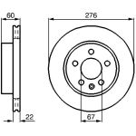 BOSCH 0 986 479 B53 Bremsscheibe BOSCH 0 986 479 B53 Bremsscheibe